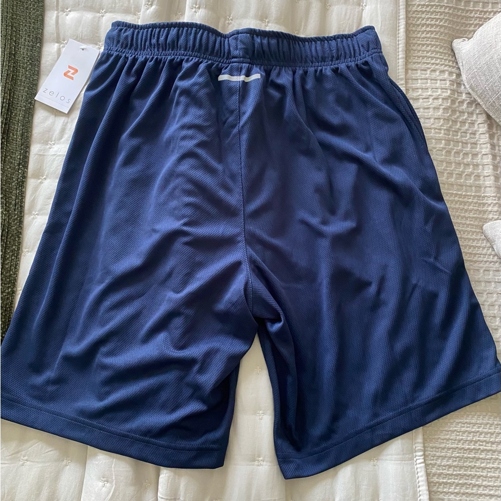 Zelos Athletic Navy Blue Shorts Sz Medium - Picture 2 of 6